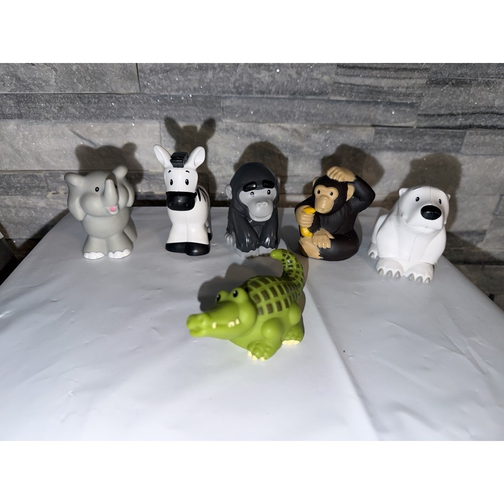 Fisher Price Little People Zoo Lot of 6 Animal Figures